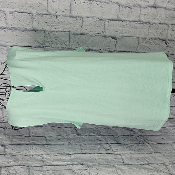 WHITE HOUSE BLACK MARKET Lime Green Sleeveless Blouse XL‎ - Picture 5 of 6